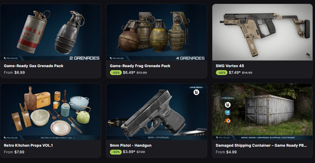 polyslicehq's tweet photo. These assets are in September Flash Sale in FAB. On sale till September 11.
Check us out on FAB:
https://t.co/AcnQuv9cyE
#Fab #UE5 #unrealengine #blender #marmoset #blenderrender #3d #3dart #3dasset #sale https://t.co/V84jHQDiOy