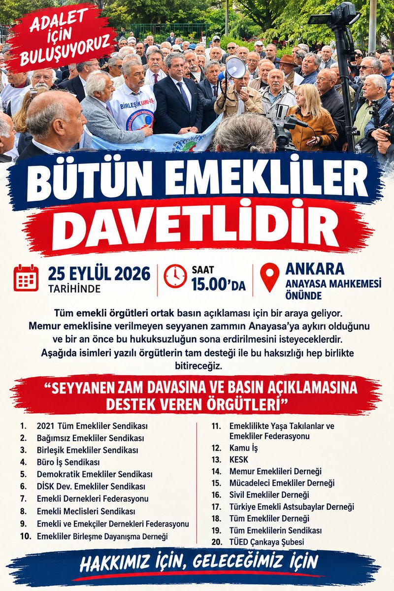 av_gundogan's tweet photo. TÜM EMEKLİLER DAVETLİDİR ! https://t.co/mQSgz3zPsn