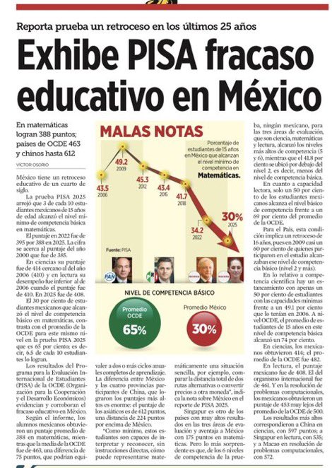 jorgegogdl's tweet photo. Que en México 7 de cada 10 jóvenes no puedan hacer operaciones matemáticas básicas según la prueba pisa, tiene un responsable: @MarxArriaga 

Que llenó los libros de la SEP con sus baratijas ideológicas y dejó solo 11 páginas de matemáticas básicas. 

Se advirtió https://t.co/S11RU6HWJG
