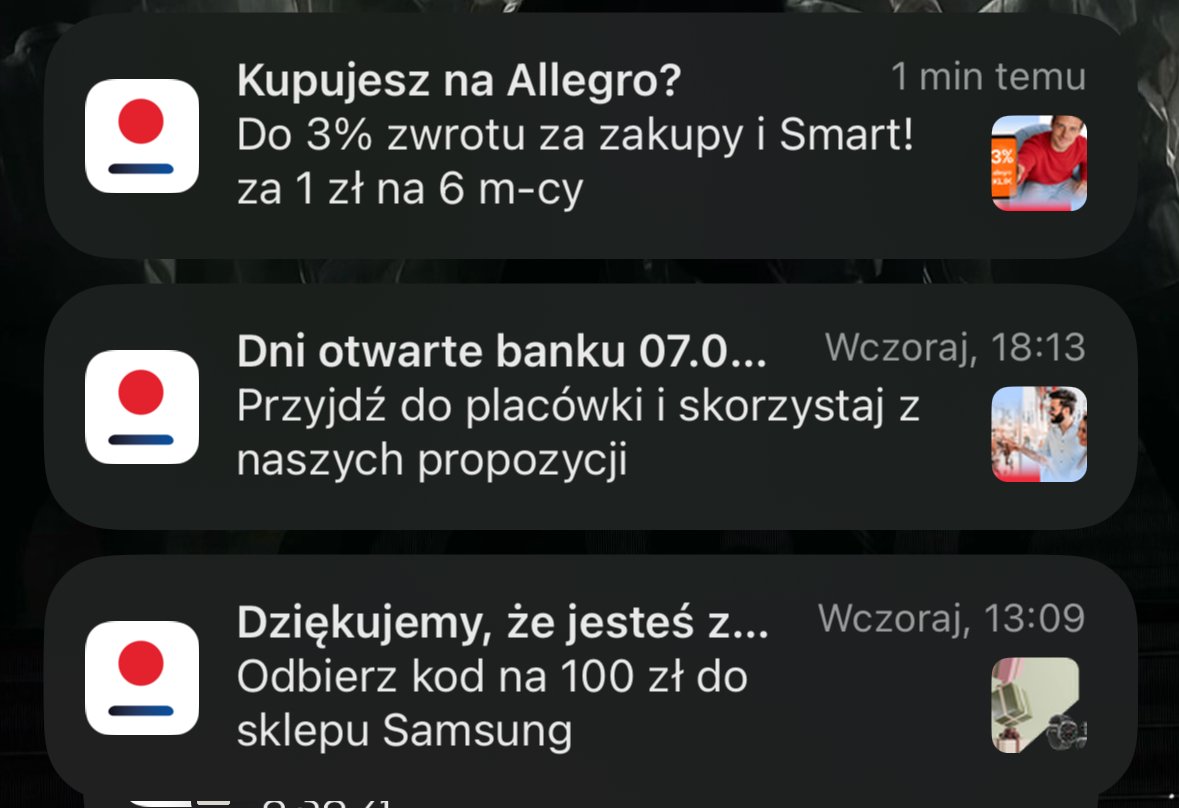 ef3rak's tweet photo. czemu pko bp zamienia się w mbank z tymi powiadomieniami 😭😭😭😭😭 https://t.co/YcDWpKgn8w