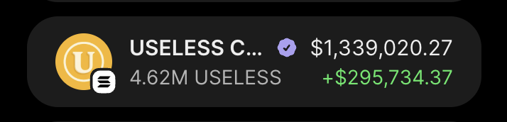 elenakvcs's tweet photo. i've been a top holder of $USELESS for quite some time now.

despite all the fud being spread across ct, i always believed @theunipcs would eventually silence the doubters.

i haven't sold a single token after any of the dips. quite the opposite, i took the risk and bought even more.

the fundamentals were always clear. having one of the most influential people in the space putting his name behind it is no joke.

honestly, i'm really happy to be part of this and, most importantly, to have never let myself get manipulated.