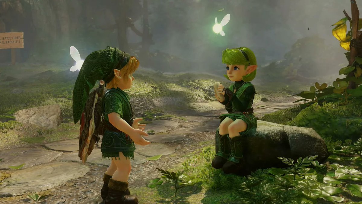 Swiftjar's tweet photo. The Legend of Zelda Ocarina of Time looks.... GORGEOUS!

Genuinely, cannot wait to play this masterpiece. Loved the amiibo figures in particular with how they provide you with masks. Very cool considering Majora's Mask is my favorite game of all time.

Would have loved to see the overworld expanded with more in it and maybe some extra content. However, the overall package looks phenomenal, and I can't wait to see everything hiding inside the final release.

Now to hopefully get my hands on the console, amiibo, ocarina and controller. 👀