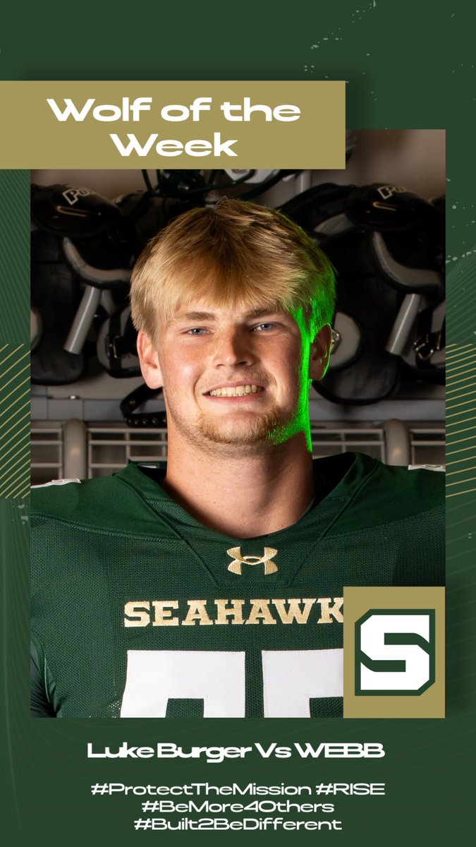 FootballSba's tweet photo. Wolf of the Week: @Lukeburger2027
Luke brought relentless effort, physical play, and a willingness to do whatever the team needed throughout Webb Week. He continued to elevate the standard through both his preparation and performance.
#SBAFootball2pt6 #Built2BeDifferent #BeMore4Others #ProtectTheMission #RISE #Pursuit