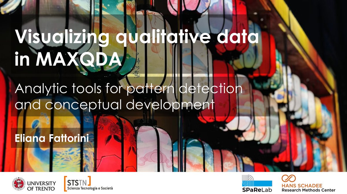 ElianaFattorini's tweet photo. We often think of data visualization as something at the end of research, a way to present findings.
Preparing a workshop on Visualizing Qualitative Data in #MAXQDA made me reflect on what visualization can do behind the scenes: by the researcher, for the researcher.
/1 https://t.co/9Xf0HXK4WT