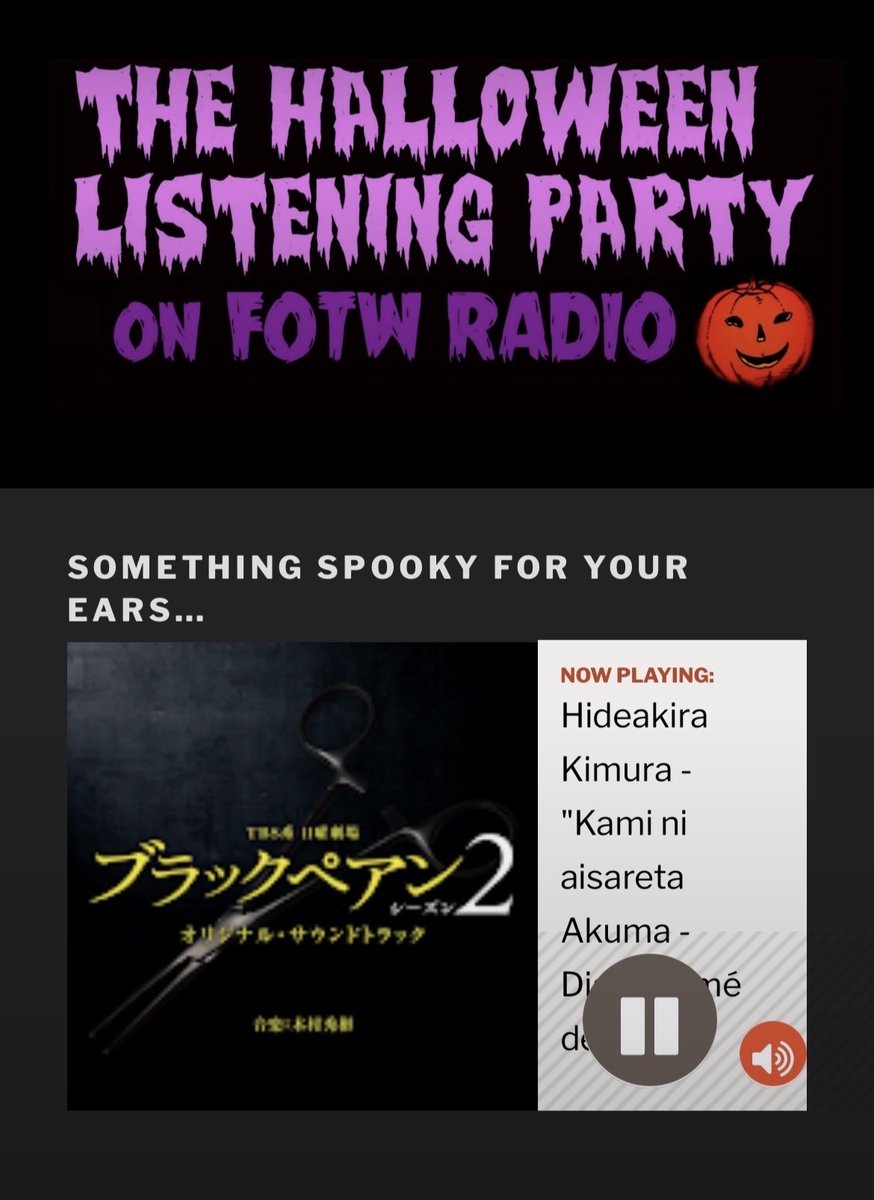 e6_osanm's tweet photo. 🎃🇦🇺#Halloweenradio @fotwradio
#嵐海外ラジオオンエア #ARASHI
2026/9/8 #OAリスト 嵐編①🛥️

15:25〜
*井筒昭雄 - "ゆかいな怪物屋敷"💙

*澤野弘之 - "mein Mädchen"💚

*木村秀彬 - "神に愛された悪魔 -Diable aimé de Dieu-"💛

#嵐を世界に連れて行こう
@arashi5official https://t.co/EENtA3ewMV