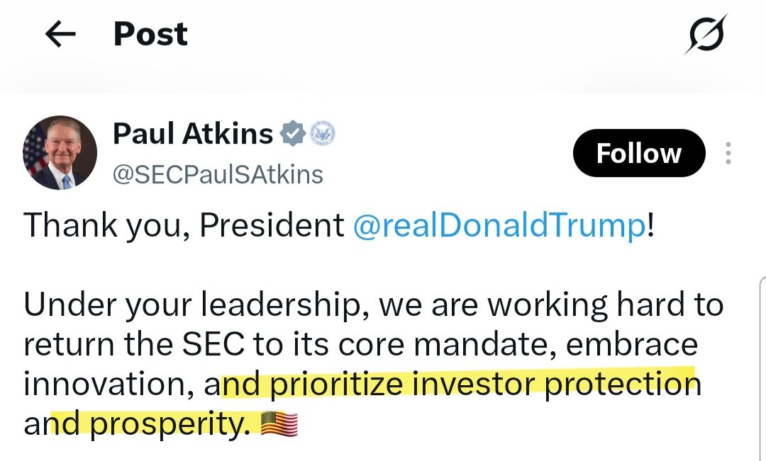 stephmase22's tweet photo. 🚨🚨PAUL ATKINS WHAT HAVE YOU DONE AS SEC CHAIRMAN TO BACK UP THESE CLAIMS❓️❓️

NONE ZERO 🙉🙈🙊‼️

In fact you are doing the complete opposite. 

- High profile roundtable with Citadel, Robinhood, Virtu, BlackRock, FINRA, NYSE, NASDAQ 

FOXES GUARDING THE HEN HOUSE 

- Hedge Fund Disclosures delayed for the fourth time 

- CAT Consolidated audit trail declawed, defunded, and put on a diet.

- CAT data deleted three years or older even though the five-year statute of limitations for federal securities fraud. This gap could make long-term
market investigations harder.

SO WHERE ARE YOU PRIORITIZE INVESTORS PROTECTION AND PROSPERITY ❓️❓️