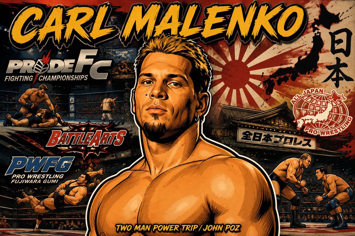 TwoManPowerTrip's tweet photo. TMPT welcomes in for the flagship show, the former #wrestling & #mma Star #CarlMalenko Host John Poz and Carl discuss #MMA #PrideFC #BorisMalenko #BattleArts #Malenkos #LowKi #JoshBarnett and so much more!
https://t.co/GsH5IDNgEJ https://t.co/6WqKstlLLQ