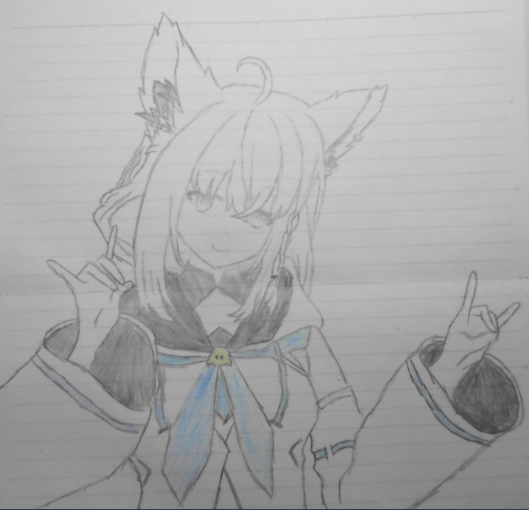 niranira0318's tweet photo. #ホロライブが好きな人と繋がりたい 
＃白上フブキ　＃絵フブキ
お姉さん風？ https://t.co/w4w4jc93MM