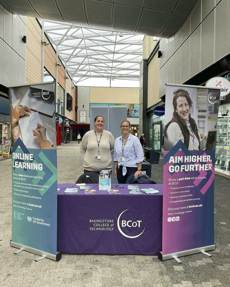 bcot's tweet photo. Our team is down at The Malls!

Charlene and Kate are around all day to talk to you about part-time adult courses, apprenticeships, and distance learning courses. Catch them in The Malls until 5pm!

#BCoT #Apprenticeships #PartTimeCourses #DistanceLearning https://t.co/fVTurKC2dD