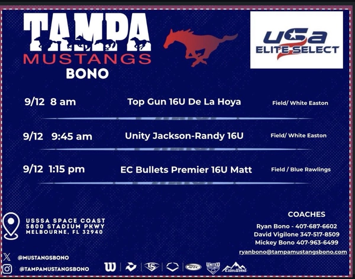 AlanaLuu2030's tweet photo. Playing up in 16u this weekend. Catch us out in Viera this weekend at the Southeast Elite Qualifier. Come watch us compete! @MustangsBono
#Tampamustangs #MustangsBono #16U #SoutheastEliteQualifier #2030grad https://t.co/I4VH6u6khe
