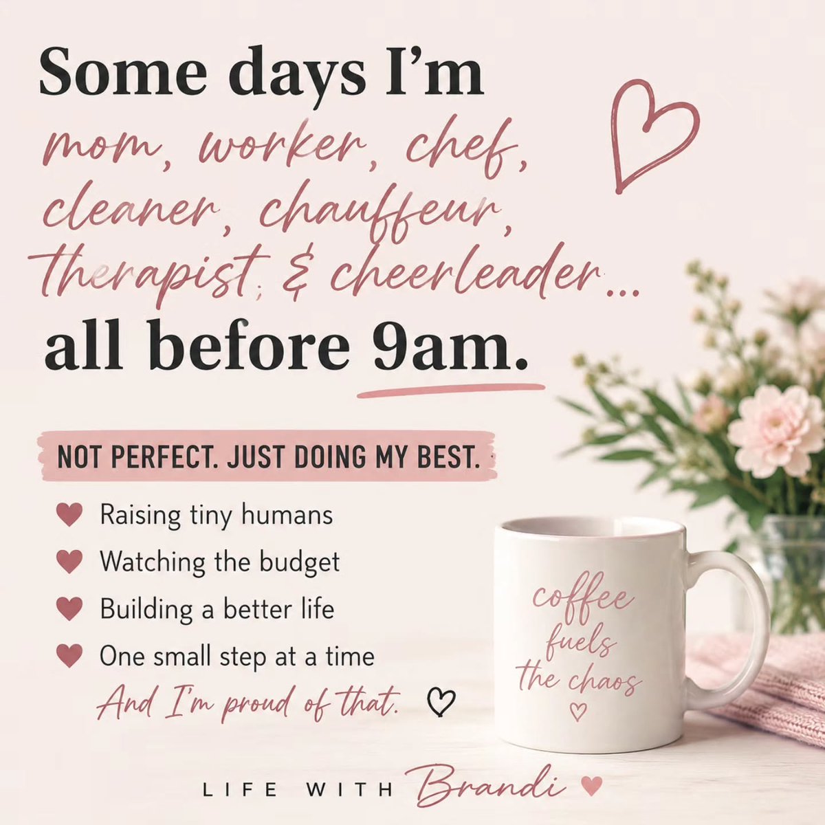 dutra_timao's tweet photo. Some days, it feels like I’ve lived a whole day before morning is over. Between caring for everyone, work, money, home, and building something better, showing up again is progress. What are you juggling most lately? https://t.co/40aPXjMsCU