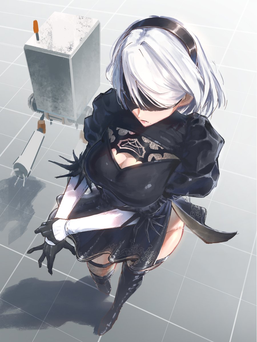 dsuV4sW8qYWHQVL's tweet photo. NieR:Automata 
2B　ファンアート https://t.co/Gv6woELcud