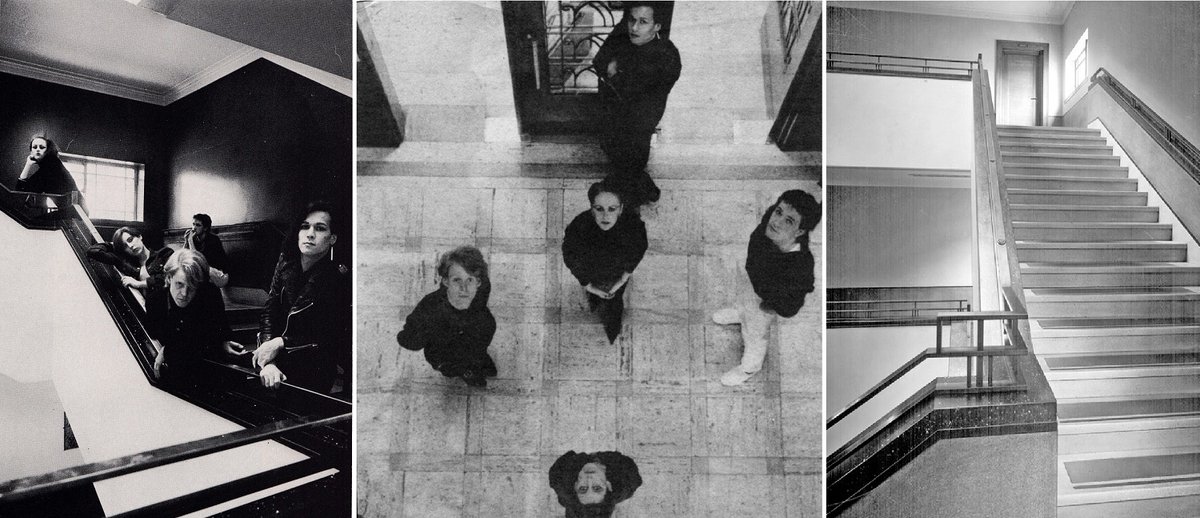 AlastairWright's tweet photo. The Human League visit Sheffield Central Library https://t.co/zHCxSU6sbk