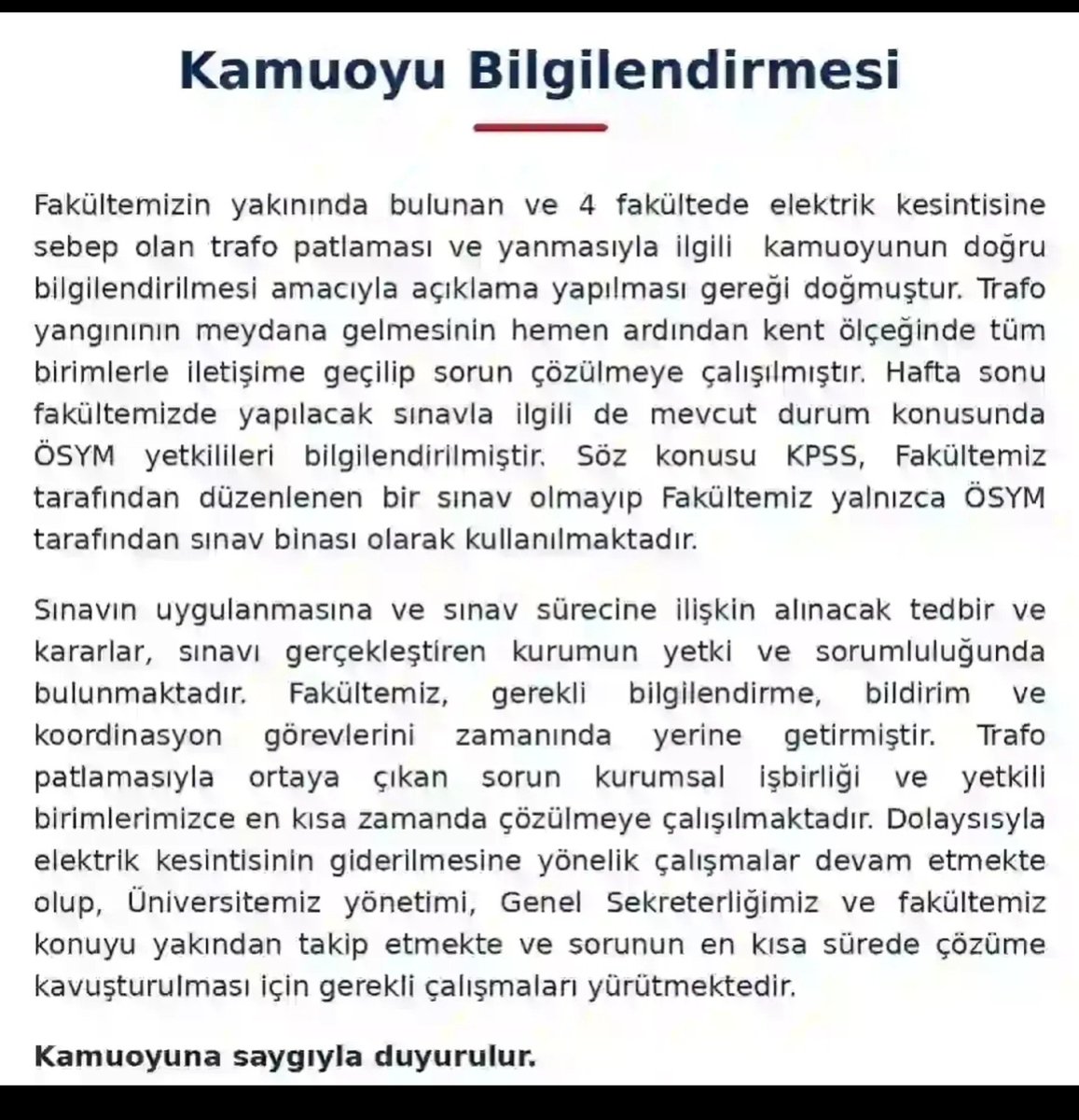 MuzafferBasaa's tweet photo. Gaziantep üniversitesi KPSS sınavının yapıldığı fakülte binasının elektriği olmadığı için karanlıkta yapılan KPSS sınavı için bilgilendirme twitini neden sildi. @GaunOgrenciler @AntepBildirim https://t.co/wZK7Mtc49h