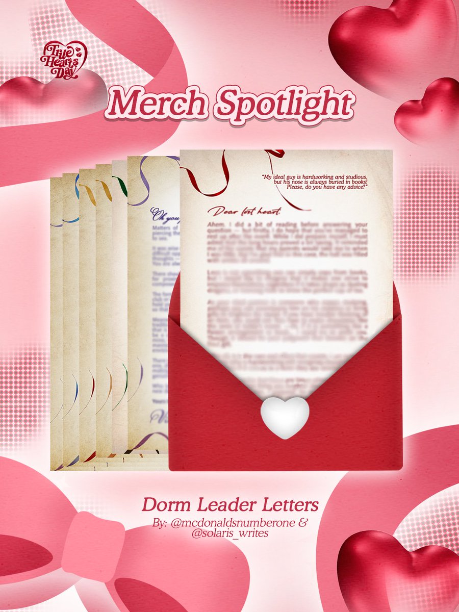 rosetinecomm's tweet photo. 📢 MERCH SPOTLIGHT .ᐟ 

There's one more surprise for your bundle! Look out for these sweet letters written by @ mcdonaldsnumberone and @solaris_writes, they're sure to make your heart pound ❤️

#TrueHeartsCSE #TWSTCSE https://t.co/qbgjjCyapB
