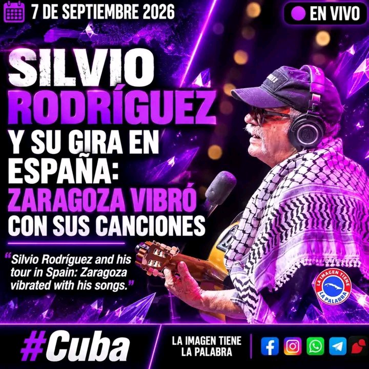 MariaDiazPerer1's tweet photo. #Silvio en Zaragosa.
#Cuba en su voz https://t.co/IHL7qlRMaM