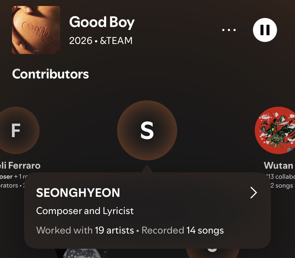 eomseaniee's tweet photo. Good boy - &amp;TEAM contributors: 

• SEONGHYEON
Composer and Lyricist 

so proud of you hyeonieee!!😭🤍👏 https://t.co/X2EjlM62bW