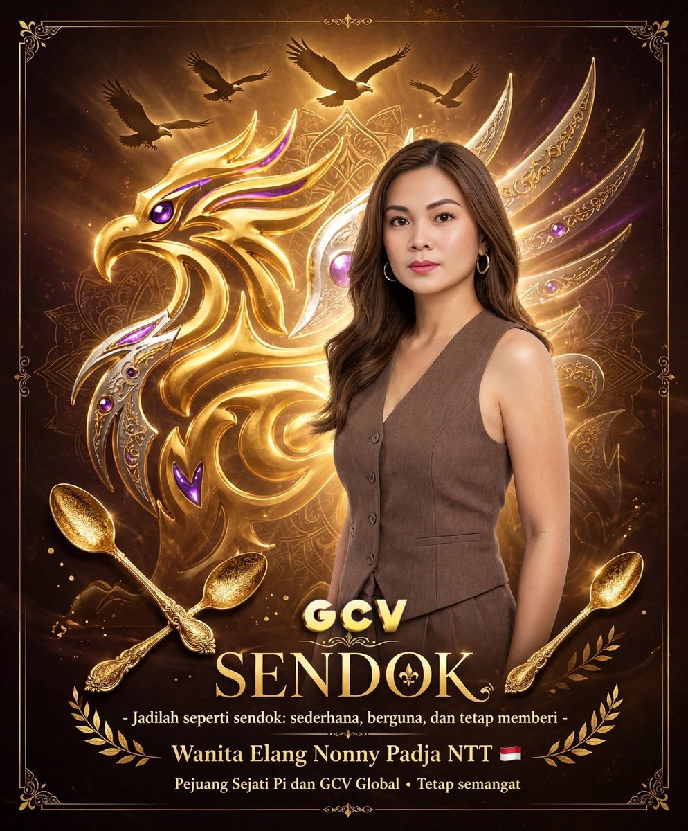 NoncePadja's tweet photo. 🥄 SENDOK🥄

Pejuang sejati Pi dan GCV 🦅🐅 

Kadang hidup bisa kita belajar dari sebuah sendok.
Ia tak pernah memilih apa yang akan diambilnya,
tetapi selalu membantu membawa sesuatu sampai ke tujuan.

Begitu juga kita tak semua yang kita jalani sesuai keinginan, tetapi setiap proses punya peran untuk menguatkan dan mengajarkan arti kehidupan.

Jadilah seperti sendok: 
sederhana, berguna, dan tetap memberi meski tak selalu terlihat

Jadilah pribadi yang mau mendengar, berani mengakui kesalahan, dan terus belajar. Karena kedewasaan bukan tentang selalu benar, tetapi tentang bijak menyikapi perbedaan.

Tetap semangat ✊ 😍 🦅🐅
Pejuang sejati Pi dan GCV Global

Wanita elang 🦅🐅 
Nonny Padja NTT 🇮🇩

https://t.co/2v3EKKo4oT