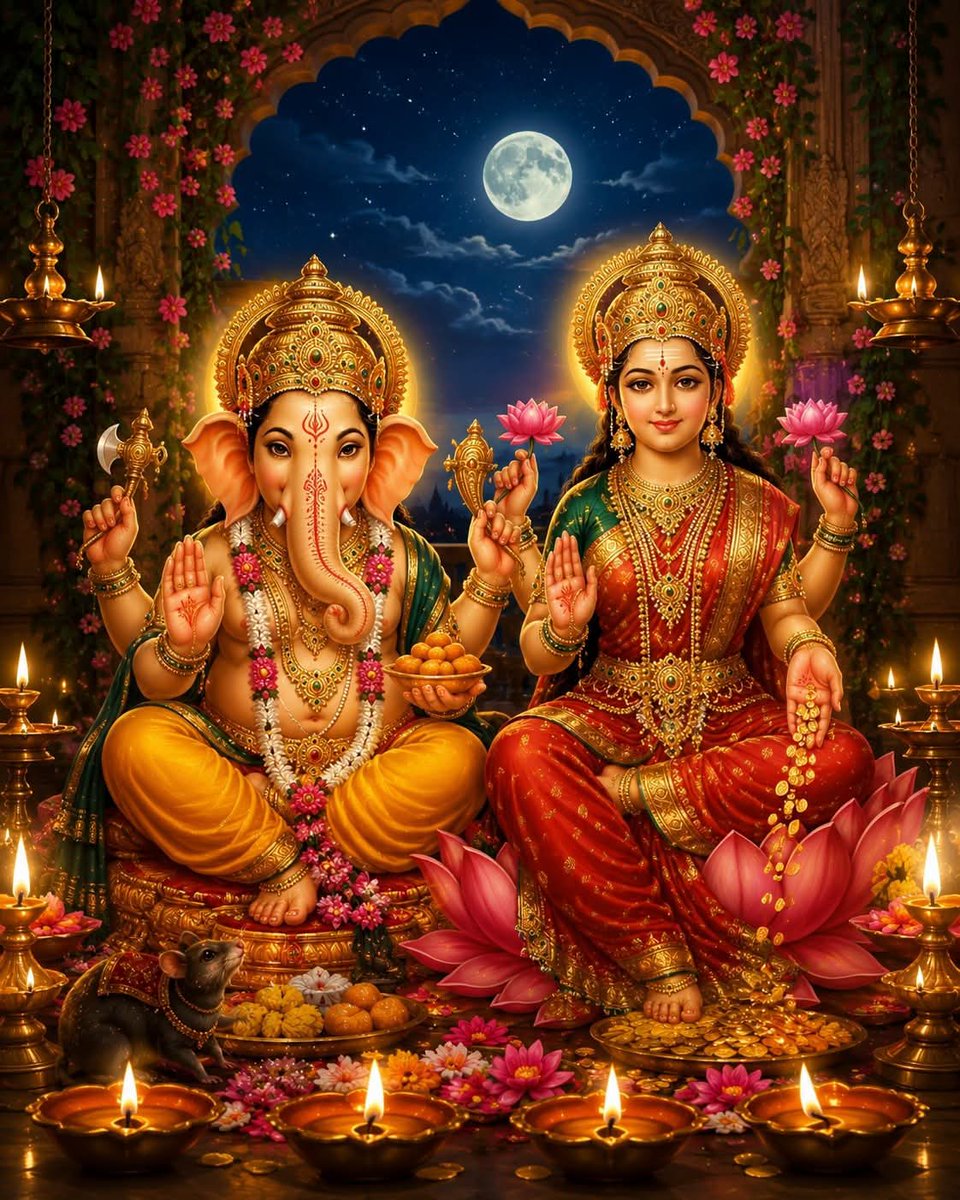 AnjuJha05's tweet photo. 🦞🌺शुभ प्रभात✨🎉

विघ्नहर्ता श्री गणेश जी आपके सभी कष्ट दूर करें और माता लक्ष्मी आपके जीवन में सुख, समृद्धि एवं वैभव का सदैव वास बनाए रखें।
श्री गणेशलक्ष्मी की कृपा से आपके मन को शांति, हृदय को आनंद और जीवन को नई ऊर्जा प्राप्त हो। प्रभु की कृपा से आपका प्रत्येक आने वाला दिन मंगलमय और सफल हो।

श्री गणेशाय नमः🦞🎉
🌻🌾जय माता लक्ष्मी🌺