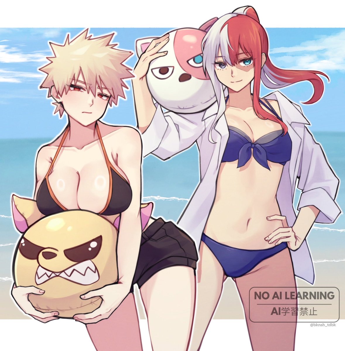 bknsh_tdbk's tweet photo. ⚠︎女体化
一応轟爆です

8月頭から作業の間にちまちま描いたものなんだけど、気付けば9月になった https://t.co/sHlOKb2sso