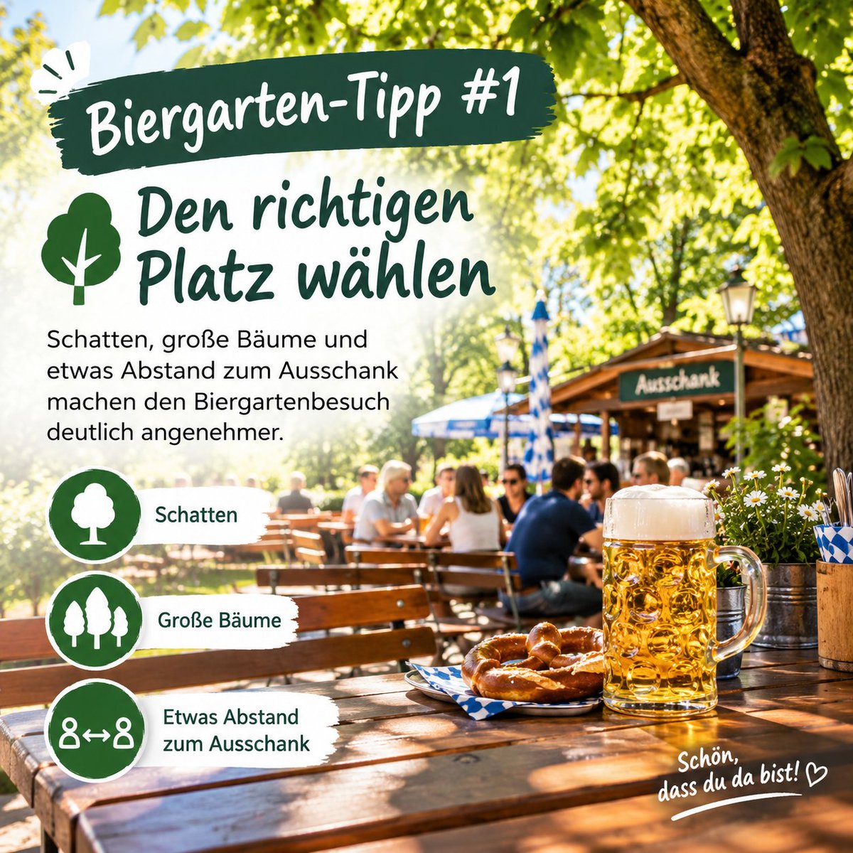 AndyKroppen's tweet photo. 🌳 Den richtigen Platz wählen

Schatten, große Bäume und etwas Abstand zum Ausschank machen den Biergartenbesuch deutlich angenehmer.

#biergarten #kastanien #lifeisgood #beer #bier #ausflugsziele https://t.co/oEI9Gwdz5i