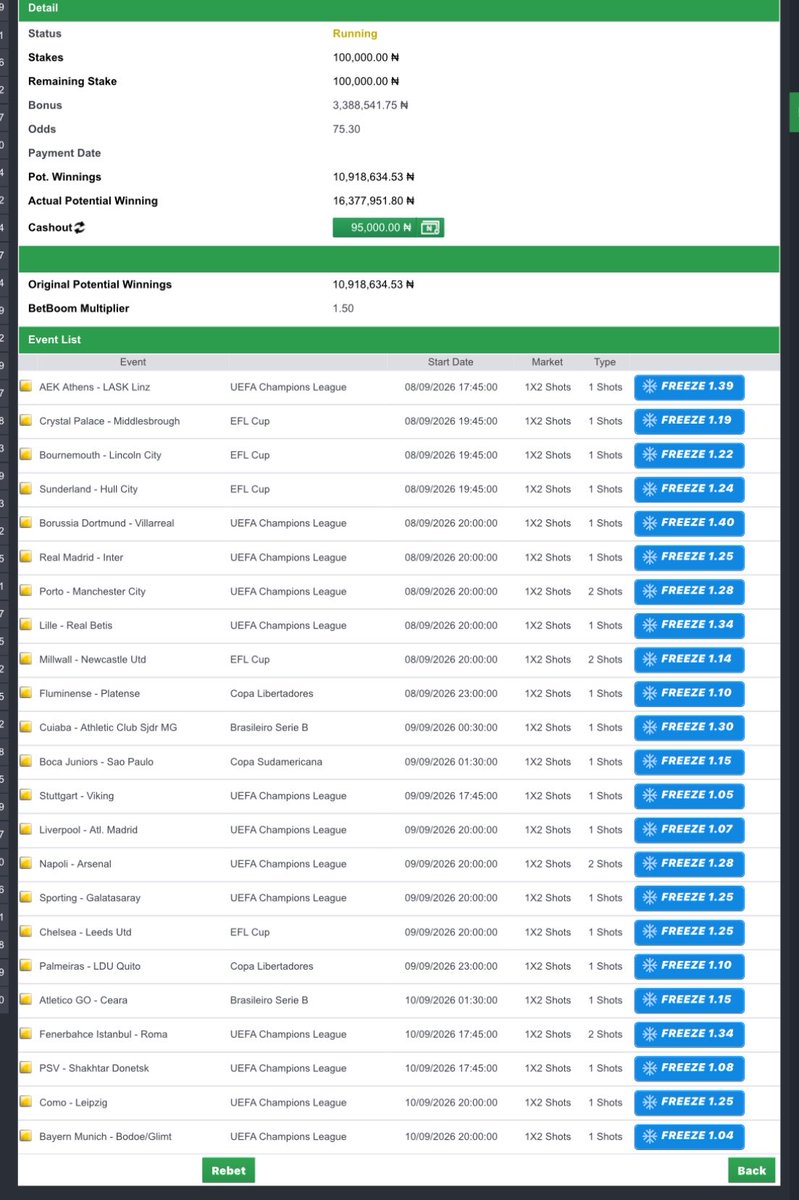 cindy_blog's tweet photo. Favorites to have more shots with better bonus ✅✅✅✅

BET9JA : 5QQC9B3, 5QQCDPL

Don’t miss out ✍🏻 https://t.co/MsmlXBFPv5