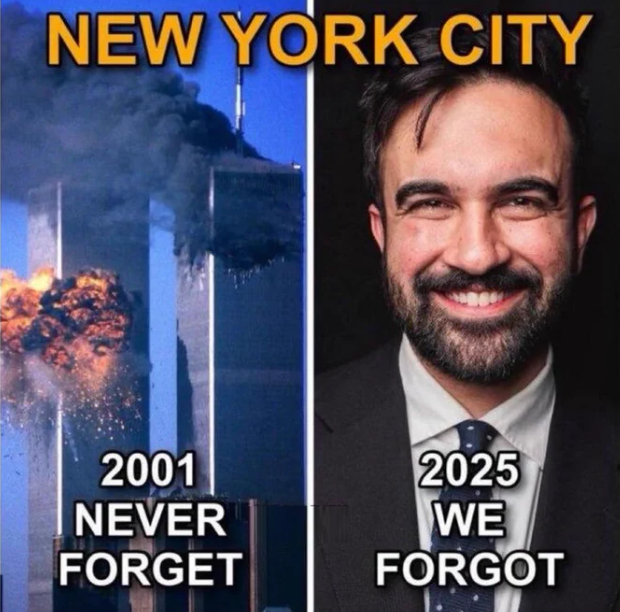 joyzanaluk's tweet photo. @DogEStylWE #Zohran_Mamdani people don't want you there, your presence alone is a slap in the face to all the victims of #9/11. https://t.co/8bTbH3oggd