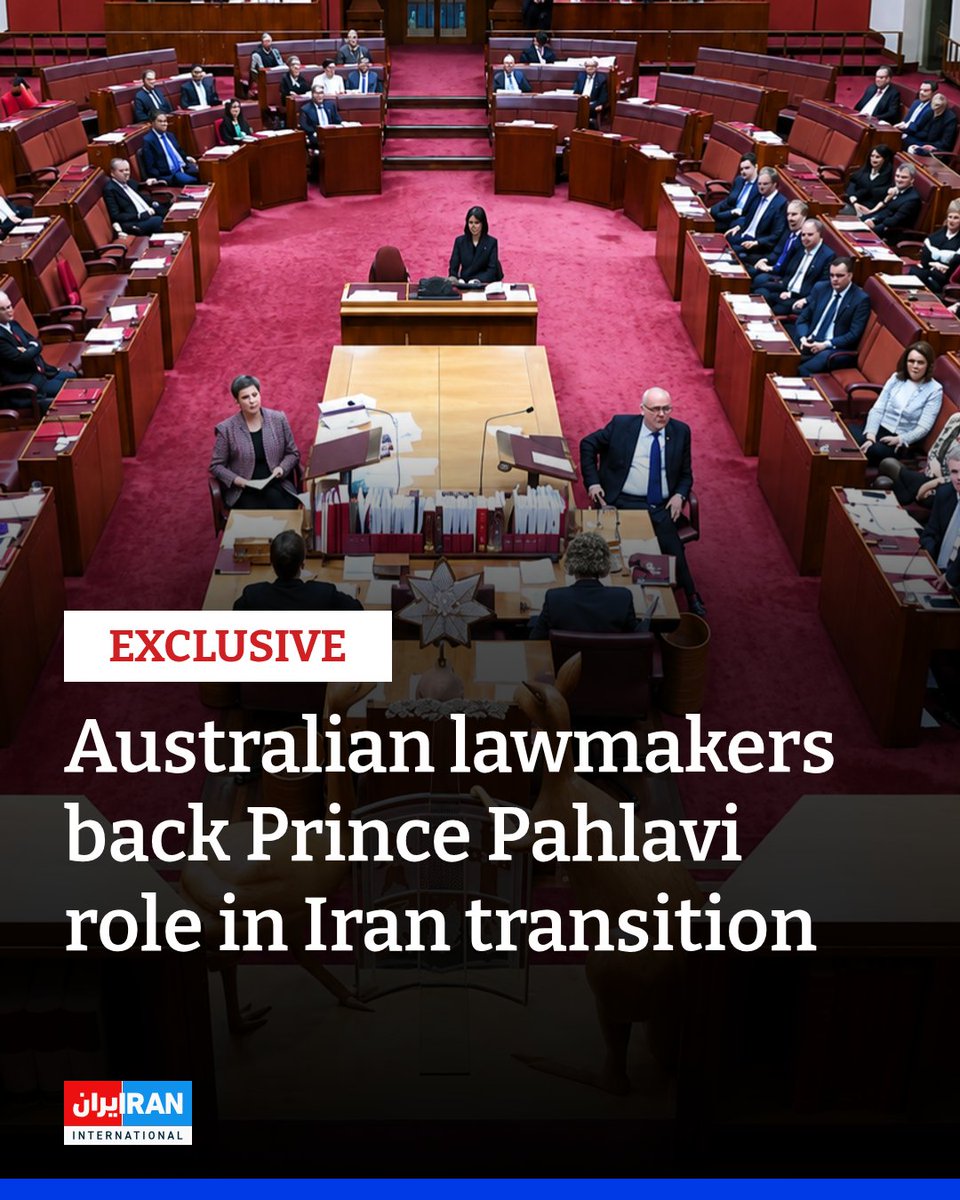 IranIntl_En's tweet photo. Four senior Australian opposition politicians have backed a role for Reza Pahlavi in a political transition in Iran and urged closer engagement with the exiled prince, telling Iran International they have invited him to visit Australia.

The Coalition politicians said they supported peaceful political change in Iran and planned to meet Pahlavi virtually. No date has been announced for the meeting or a possible visit.

“We want to see peaceful political change in Iran. We don't support the current regime,” Senator Dave Sharma, Shadow Assistant Minister for Citizenship and Multicultural Affairs, told Iran International. 

“We think it's done immense harm not only to its own people, but to the neighbourhood, the region, and even to the world here in Australia.”

Iran International also spoke to Senator Andrew Bragg, Shadow Minister for Environment; Senator Jessica Collins, Chair of the Senate Foreign Affairs, Defence and Trade References Committee; and Julian Leeser, Shadow Minister for Education.
https://t.co/py8HKR3RdB