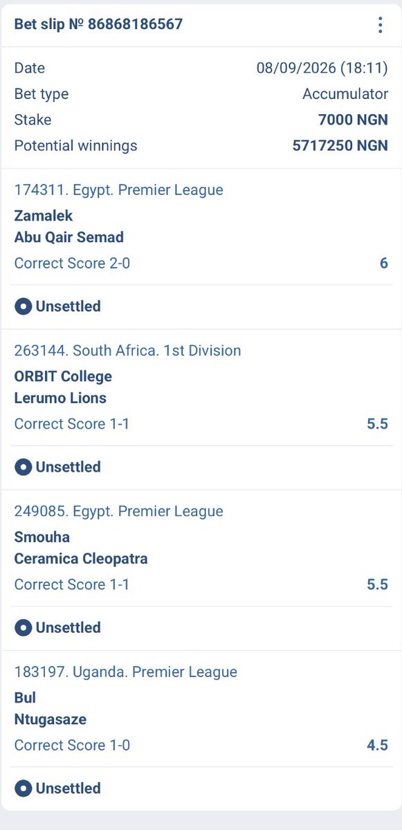 bp_punter's tweet photo. 4/4 African leagues correct scores on 1XBET

Code: RXTF3

Register here👇

https://t.co/RwzlXDoPXj

PROMO CODE: BPBETTING200

Welcome bonus 300% for the 1st deposit up to 600000 NGN https://t.co/vRmuDpMzot