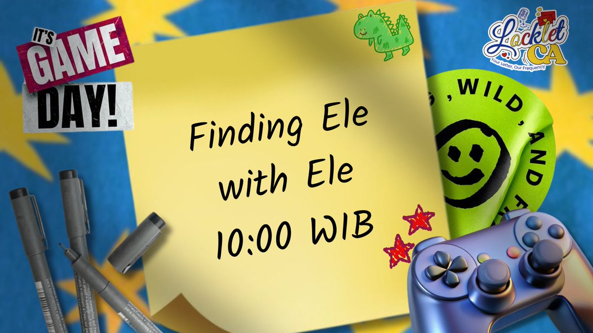 uad3L3's tweet photo. ㅤ

ゲーム ⨾ 𝗹𝗼𝗰��𝗲𝗿 #000 𝗳𝘂𝗻 𝗮𝗿𝗲𝗮
⋆.˚ 🕹 sejenak melepas penat dengan bermain Finding Ele bersama Ele pukul 19:30 
𝗿𝗲𝗽𝗼𝘀𝘁 𝘁𝗼 𝗷𝗼𝗶𝗻! . 𓏲🎮 ๋࣭ ࣪ ˖

ㅤㅤ https://t.co/5YMlJl2NTr