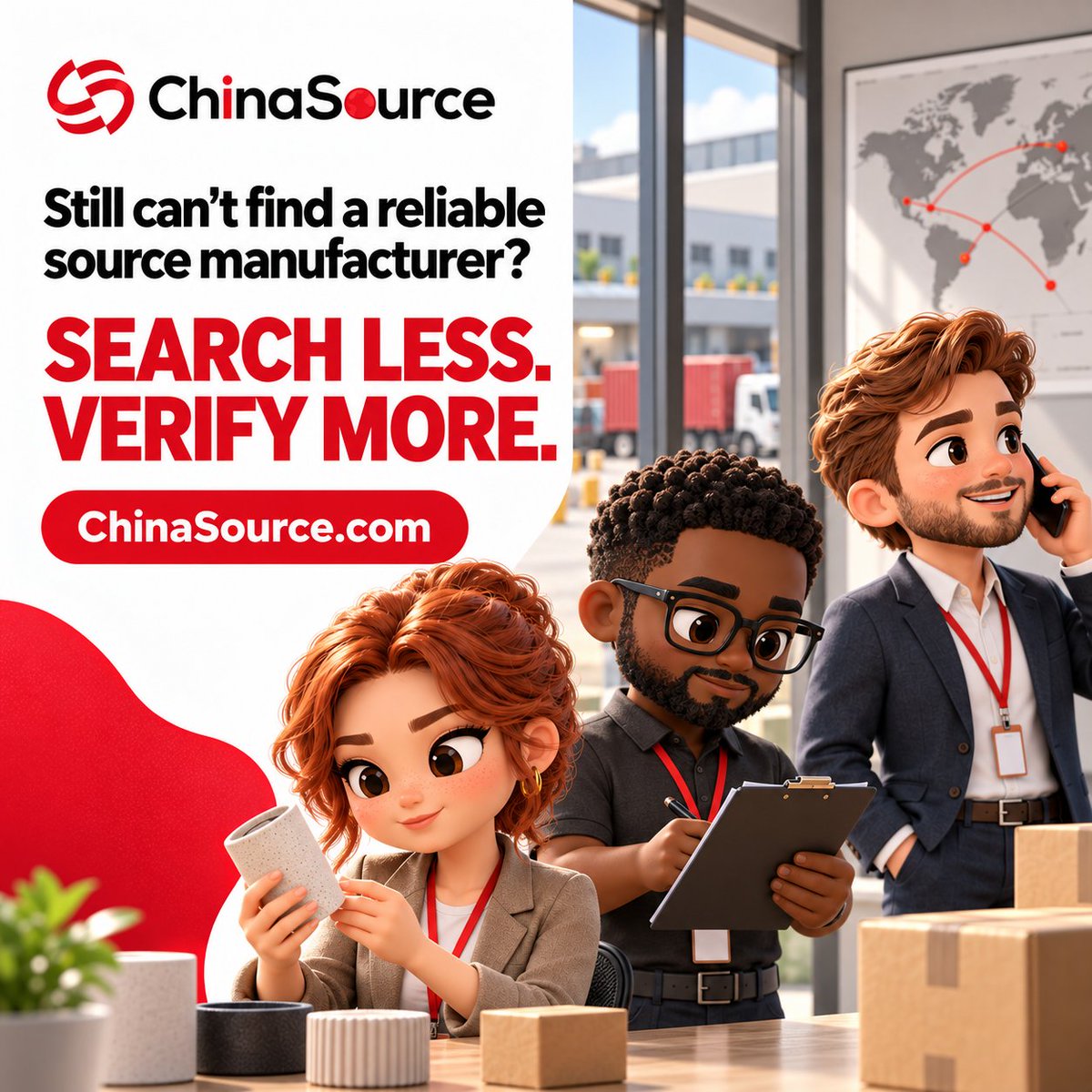 ChinaSourceAI's tweet photo. Still struggling to find a reliable manufacturer at the source?
You browse supplier after supplier—but can you really tell:
✓ Factory or middleman?
✓ Are their credentials valid?
✓ Can they deliver the quality, capacity, and lead time promised?
ChinaSource matches suppliers to your sourcing requirements, contacts them in parallel, and organizes their quotes, capabilities, trade records, and supporting documents for easy comparison.
Stop searching blindly. Start sourcing with evidence.
Go beyond finding suppliers—find the ones worth pursuing.
Try it free at https://t.co/HBeGtmH8sy

#SupplierVerification #GlobalSourcing #SupplyChain #Procurement #ChinaSource