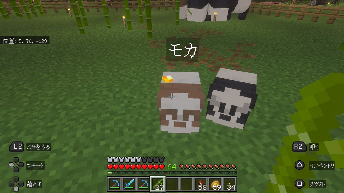 Metamon_816's tweet photo. 最近マイクラしすぎ問題🤣
   でも楽しすぎるから👍🏻
1.茶色のパンダレアいし可愛い🐼
2.フェアリー密輸中🚢💨
3.フェアリーの監獄？笑
   ここは俺何もしてない😭
   ありがとうございます🙏🏻
4.ウーパールーパー水槽完成してないけど          
   いい調子👏🏻 https://t.co/yPXDB6cqVu