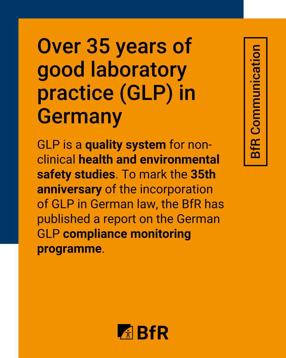 bfren's tweet photo. The publication traces the development of the German GLP compliance monitoring programme from its beginnings to the present day, describes key milestones &amp; acknowledges the close cooperation between the regulatory authorities &amp; the GLP Federal Bureau.

https://t.co/YMdrW489WQ https://t.co/wAKVg7v15o