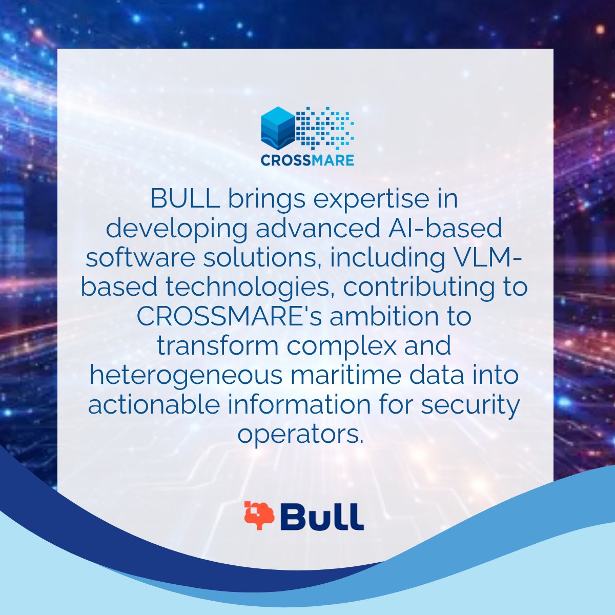crossmare25666's tweet photo. 🤖𝐌𝐞𝐞𝐭 𝐭𝐡𝐞 𝐏𝐚𝐫𝐭𝐧𝐞𝐫 𝟏𝟖: 𝐁𝐮𝐥𝐥 - 𝑺𝒑𝒂𝒊𝒏

We are delighted to welcome Bull (𝐀𝐝𝐯𝐚𝐧𝐜𝐞𝐝 𝐂𝐨𝐦𝐩𝐮𝐭𝐢𝐧𝐠 𝐒𝐩𝐚𝐢𝐧 𝐒𝐋) as the 𝒏𝒆𝒘𝒆𝒔𝒕 𝒑𝒂𝒓𝒕𝒏𝒆𝒓 to join the CROSSMARE Project consortium! https://t.co/ON02pGDO3r