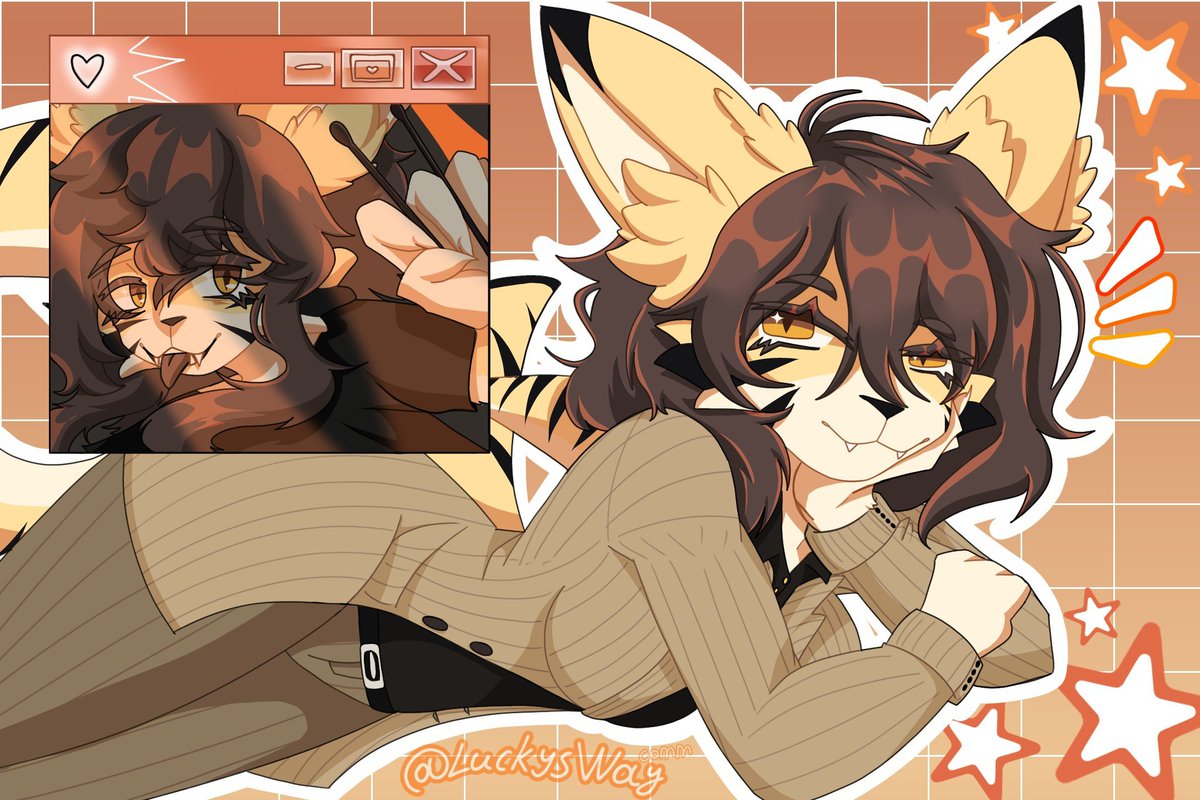 LuckysWay7's tweet photo. Commision for 1400 robux #digitalArt #furry https://t.co/51e2452WFG