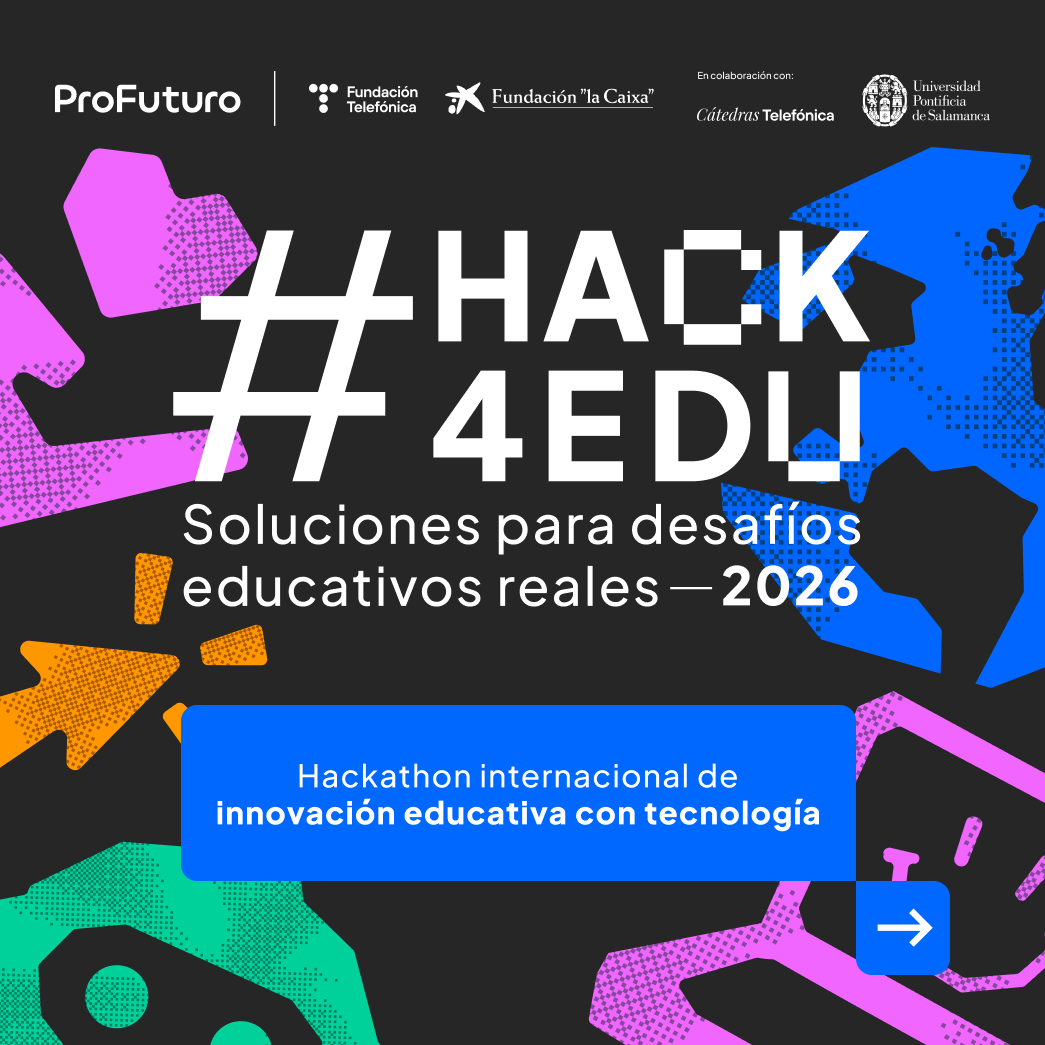 ProFuturo_'s tweet photo. ¡Arranca una nueva edición de Hack4Edu! 🚀

El próximo 16 de septiembre a las 17:00h (CEST), celebraremos en 42 Madrid el lanzamiento de la VII edición del hackathon internacional de innovación educativa con tecnología de @fundacionTef y @FundlaCaixa, en colaboración con la @upsa y Cátedras Telefónica.

Si no puedes acudir, te animamos a seguirlo en streaming en nuestra web.

¡No te lo pierdas!