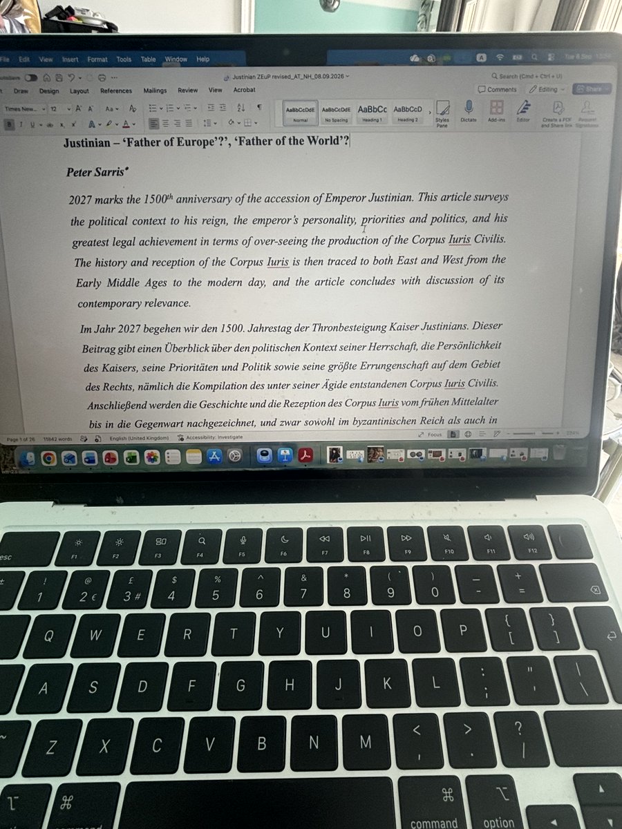 peter_sarris's tweet photo. Will be marking the 1,500th anniversary of Justinian’s accession to power with my first article in a law journal (ZEuP)… https://t.co/qxQQZHRN6m