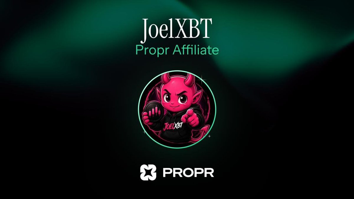 joel_xbt's tweet photo. 🚨 @ProprXYZ partnership launched!

Enjoy the maximum discount through my link:

https://t.co/lxidVLspxn

🔥 FIRST 15 PEOPLE ONLY

Buy an account $50K or above and get 1 MONTH of access to my VIP channel for FREE.

Once the first 15 spots are gone, the offer is over.

👉 Use my link: https://t.co/lxidVLspxn