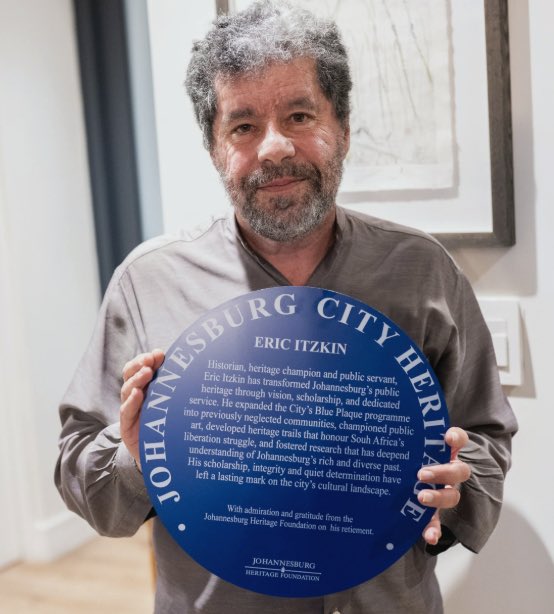 TheJCA_'s tweet photo. [STATEMENT] 

JCA salutes retiring Heritage Head Eric Itzkin for 35 years of service. Joburg relies on ethical public servants who keep it running despite political turmoil.

Read full release: https://t.co/H63cZCNOjk https://t.co/WSy7mVlvPC