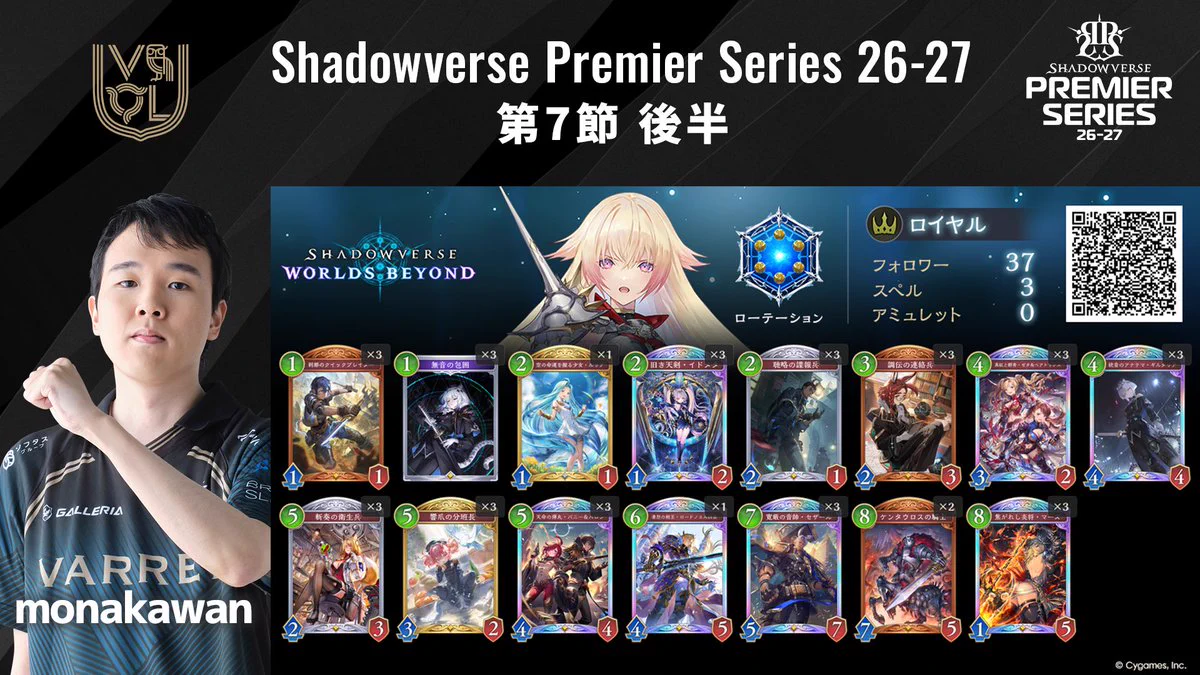 Shadowverse Premier Series on X: 