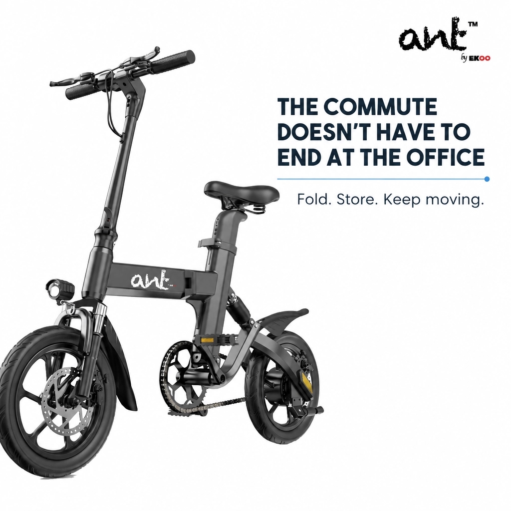 EKOOINNO's tweet photo. 👉 CLICK THE LINK IN OUR BIO: https://t.co/lYDsvp6qSL
Beyond the office. 7-second fold. Up to 35mph where configured and legal.
Support e Ant on Indiegogo → https://t.co/JOLme61s9b #Micromobility #Indiegogo https://t.co/7tcJFbRSCk