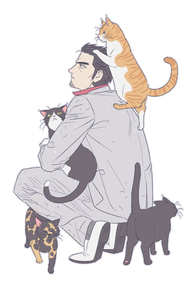 game_is_a_trap's tweet photo. #龍が如く
키류랑 고양이 🐉🐈 https://t.co/PQOFMfXAII