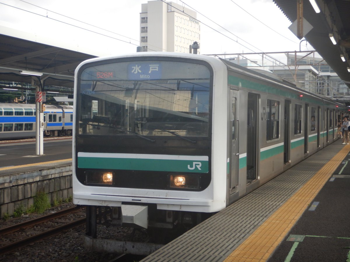 kobetetudou's tweet photo. JR東日本 E501系K704編成
撮影場所:勝田駅
撮影日:2026年7月
#JR東日本
#E501系
#E501系K704編成
#K704
#勝田駅
#電球
#鉄道
#電車
#神戸鉄道顔マニア https://t.co/g43Tarlt39