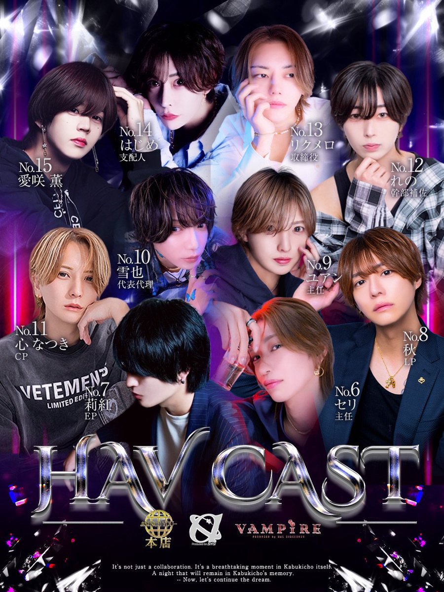 VAMPIRE0608's tweet photo. 📢シンスユー速報📢
       ✨歌舞伎町最強店舗爆誕✨
                🔥毎月億超え🔥
              最強店舗の名はHAV
           👑No.1渋谷凰代表
          ✨️ No.2椿鳴総支配人
          ✨ No.3神咲リセ主任
                No.4後藤聖輝代表
                No.5カヲル主任
#シンスユー https://t.co/ViFMHJtw8M