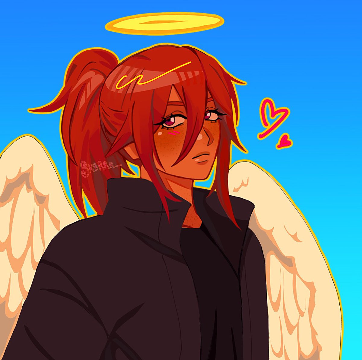 sk8rrr_'s tweet photo. ponytail angel 👼 #angeldevil #csm https://t.co/Gjb1aEwTtL