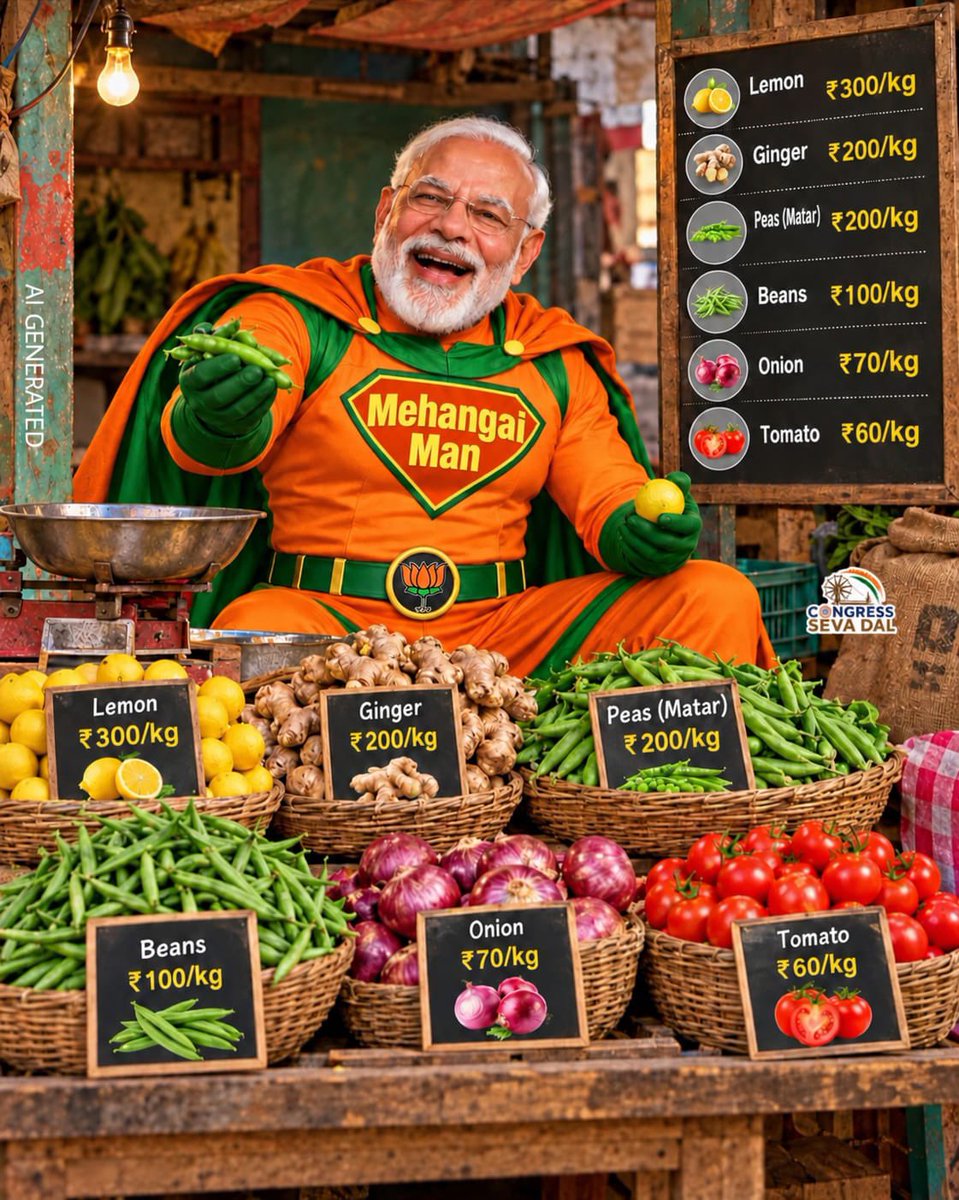 CongressSevadal's tweet photo. महंगाई Man का कहर ‼️ https://t.co/ZOYf7iRzMJ