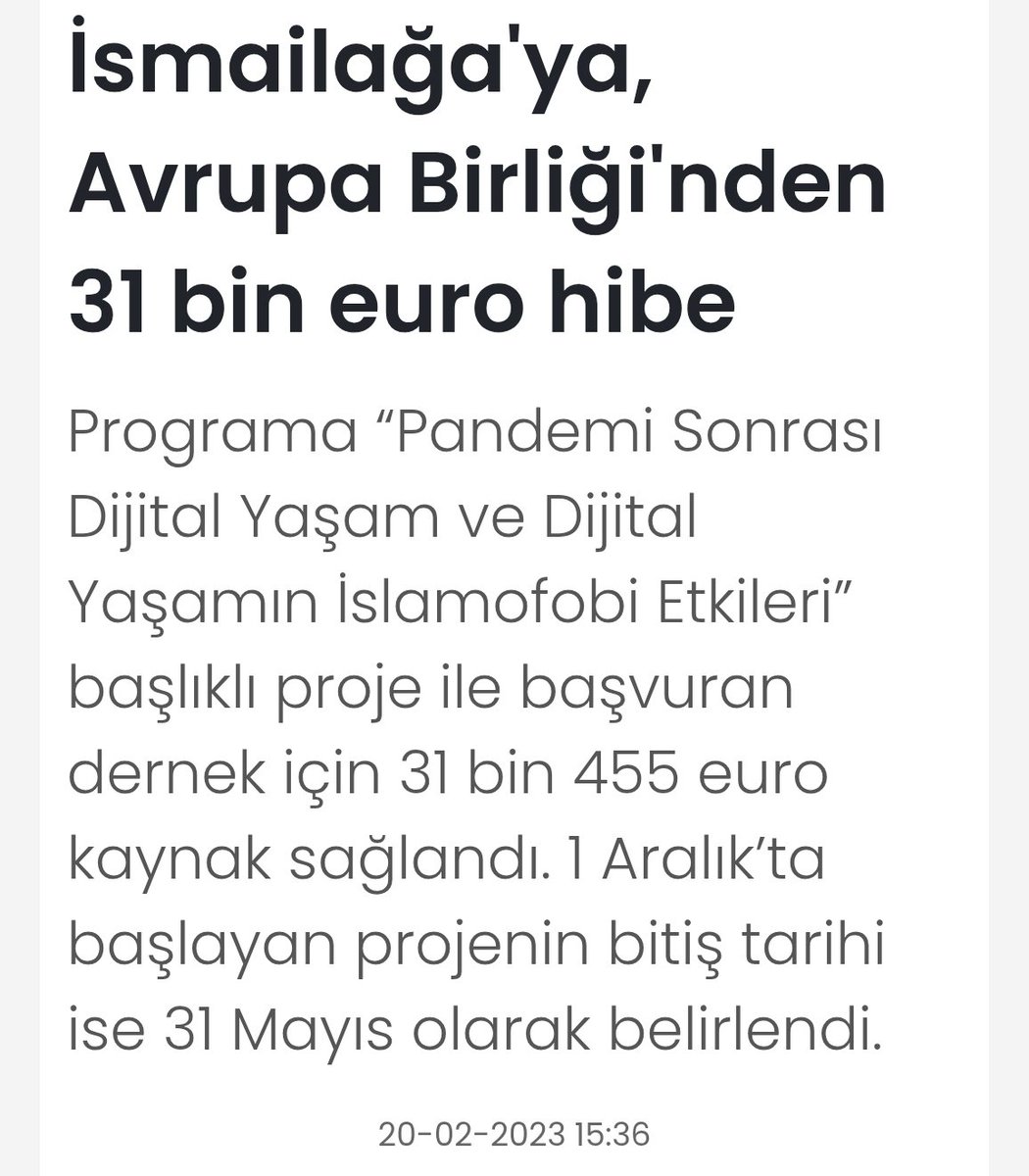 SaidAmidi_1's tweet photo. Dün CNN Türk'te Cübbeli Ahmet Hoca, "Hangi cemaat ve camianın dış güçlerle gizli bir bağlantısı varsa bunlara er ya da geç operasyon gelecek." diye bir açıklama yaptı.

Peki İsmailağa'nın gençlik yapılanması olan Yavuz Sultan Selim Gençlik Derneği'nin Avrupa Birliği'nden 31 bin Euro fon alması "dış güçlerle bağlantı" sayılmıyor mu?

Bakın bu durum sadece bir iddia da değil; Abdulhalik Ustaosmanoğlu, "LGBT derneklerine para gideceğine bize gelsin" diyerek bunu bizzat itiraf etmişti. Aşağıda ses kaydını da paylaştım.

Cübbeli Hoca'nın hiç de bilmediği bir "İngiliz düğmesini" dillerine pelesenk eden yarım akıllılara, dekontlu 31 bin Euro para yardımını gösteriyoruz yetmiyor, itirafı sunuyoruz yine yetmiyor; hâlen "İsmailağa'ya iftira atılıyor" diyorlar.

Bu seviyesizliği daha çok muhattap almaya gerek var mıdır, bilemiyorum!