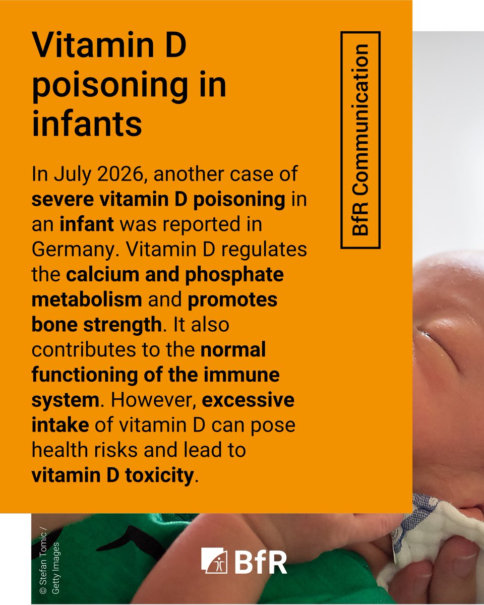 bfren's tweet photo. Vitamin D poisoning in infants: Vitamin D overdose can be potentially life-threatening

Our communication: https://t.co/ybN3UJoAwP https://t.co/mXMxbTjft5