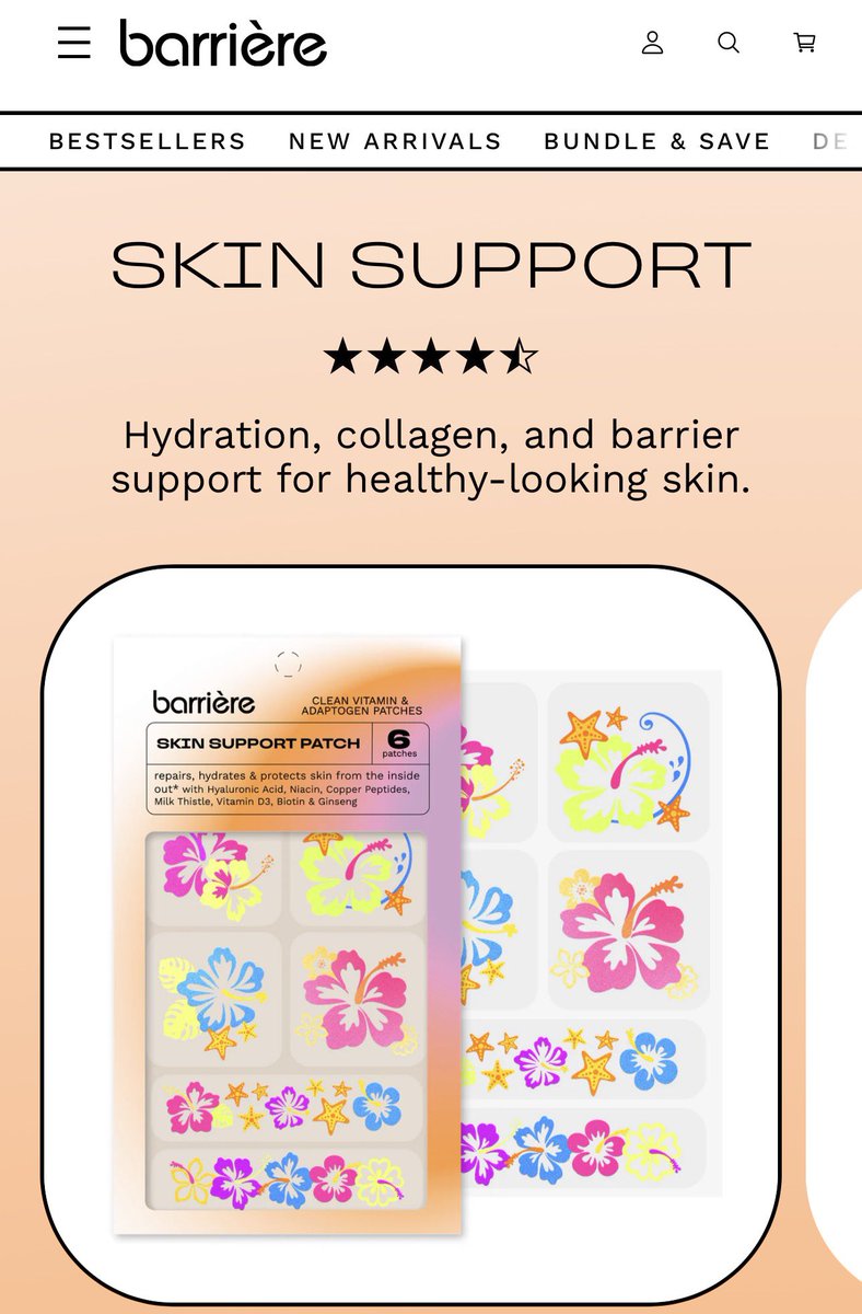 taeguide's tweet photo. Taehyung wears Barriere skin support vitamin patches. These are vegan patches that contain Copper Peptides, Hyaluronic Acid, Niacin, Red Ginseng, and Milk Thistle and help support skin’s barrier. The patches sell for $18 on their official site 

(https://t.co/sNQtnfAM4j) https://t.co/2JIzu523NS