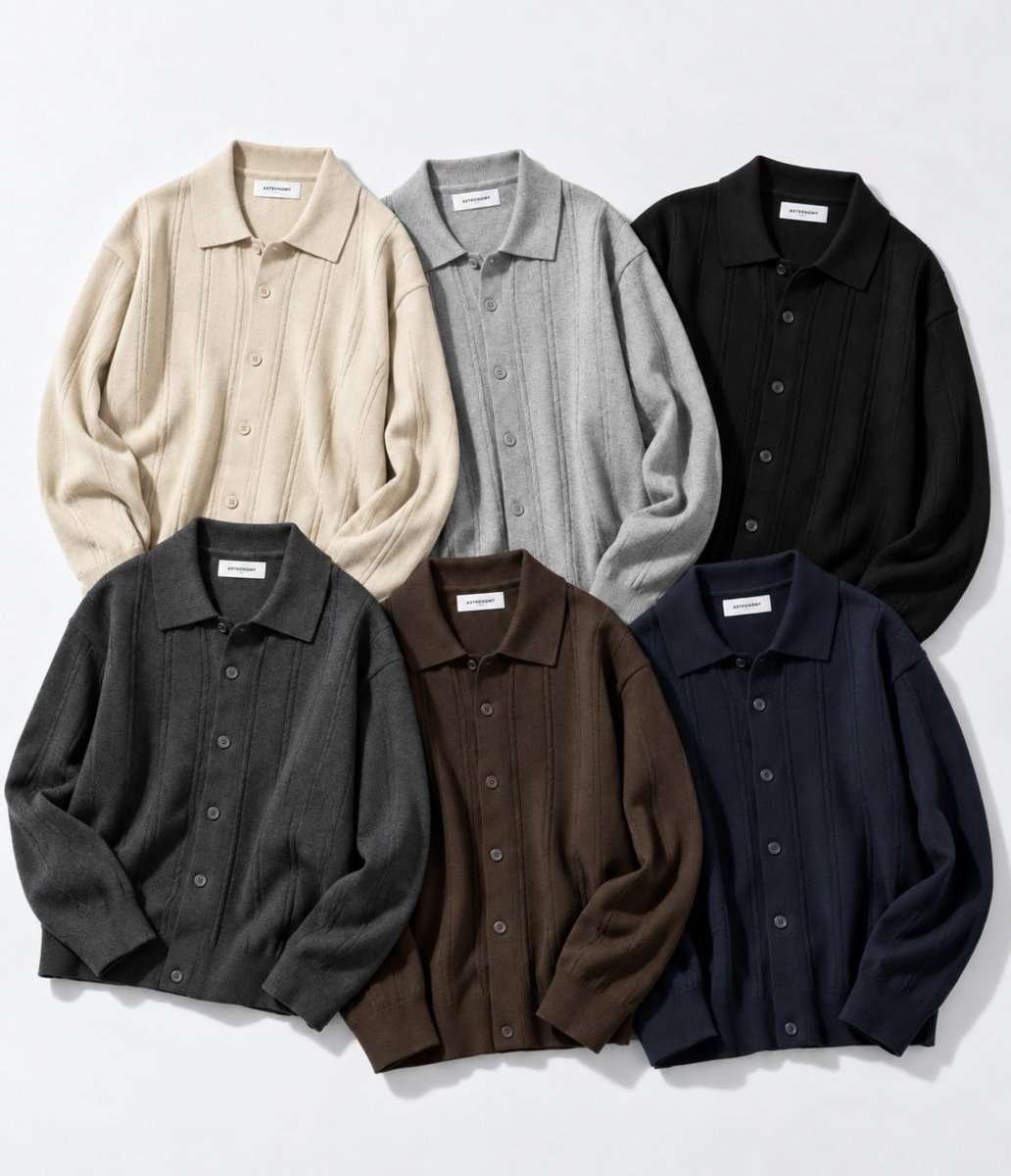 masa_fashion_'s tweet photo. このニットポロカーデかわいい、、
詳細は3枚目だよん https://t.co/Ln8zTBD4hc
